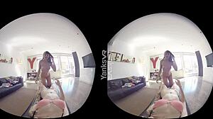两个业余宝贝的高清VR视频,她们都在自慰并射精