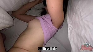 Stepsister and stepbrother have rough sex in the bathroom