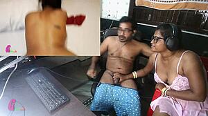 印度色情片中的印度妻子在旅馆房间里被操,孟加拉语音频