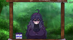 Bella anime Hex maniac in azione bollente con le sue grandi tette e i capezzoli duri